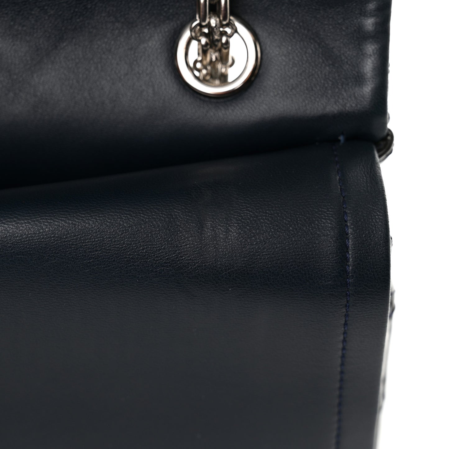 Patent Quilted 2.55 Reissue 227 Flap Navy