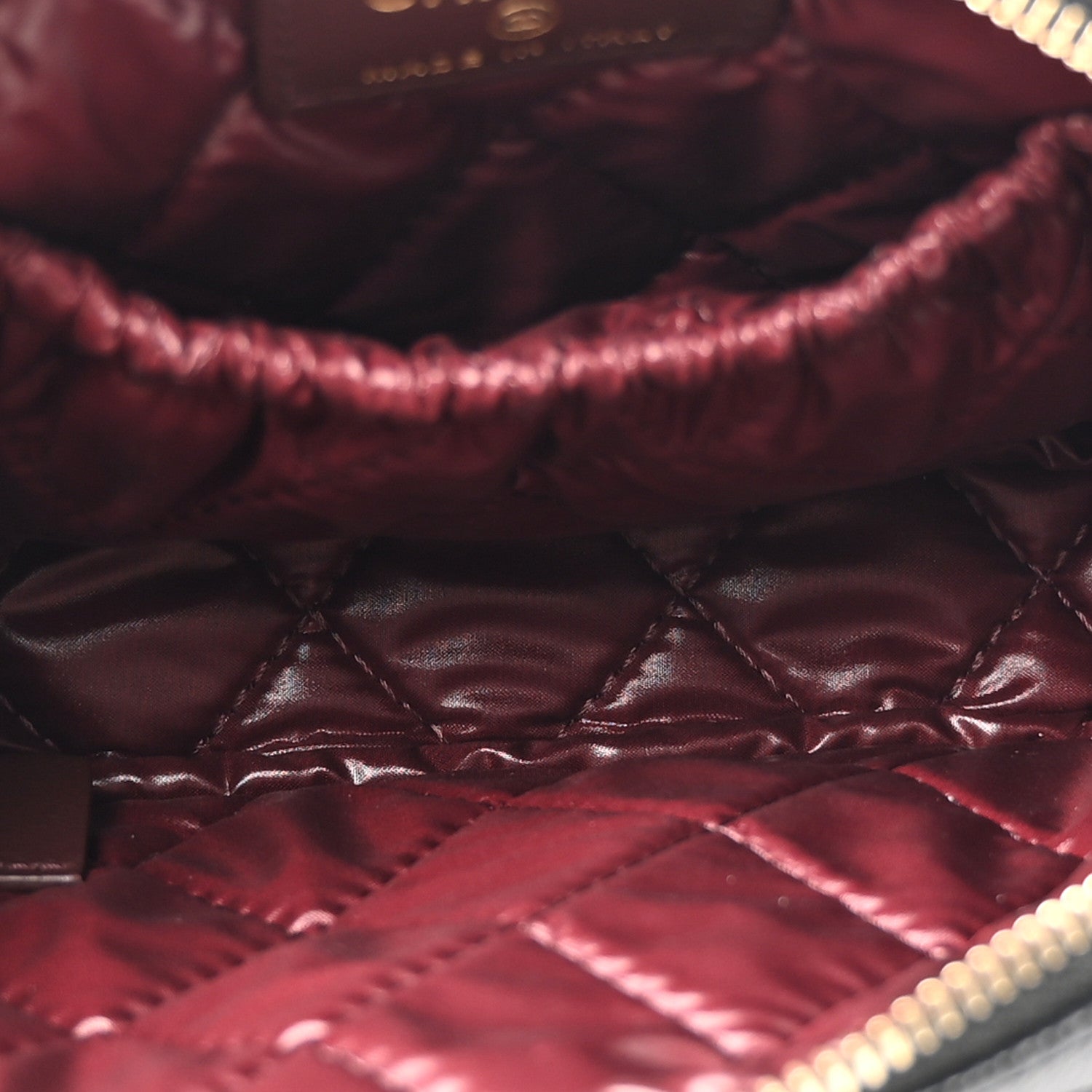 Chanel Caviar Quilted Small Curvy Pouch Cosmetic Case Black 5 of 8