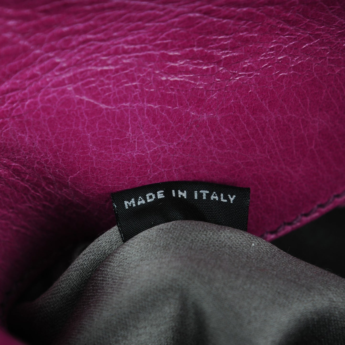 Vitello Lux Mini Bow Bag Fuchsia