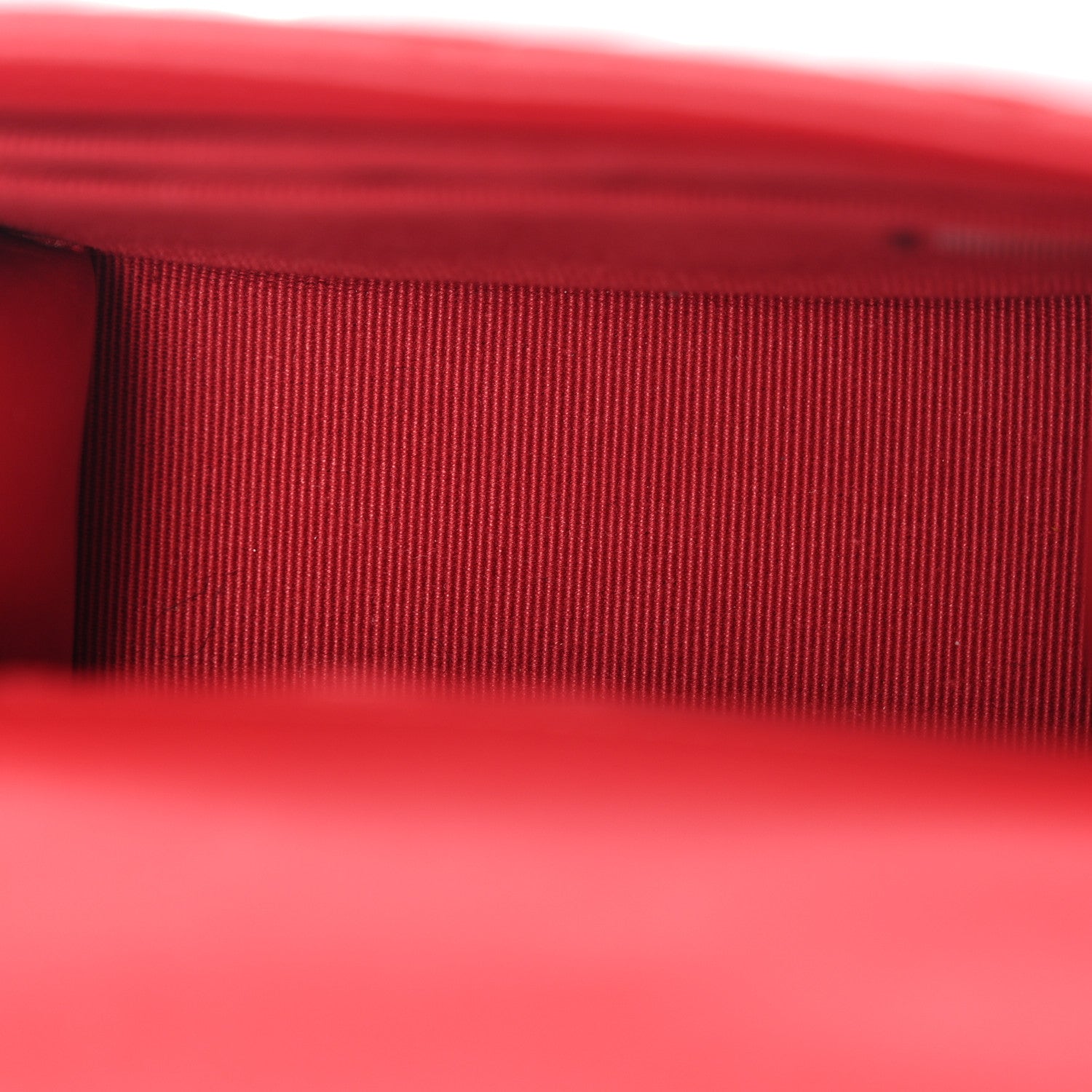 Chanel Lambskin Quilted Top Handle Flap Clutch With Chain Red 5 of 11