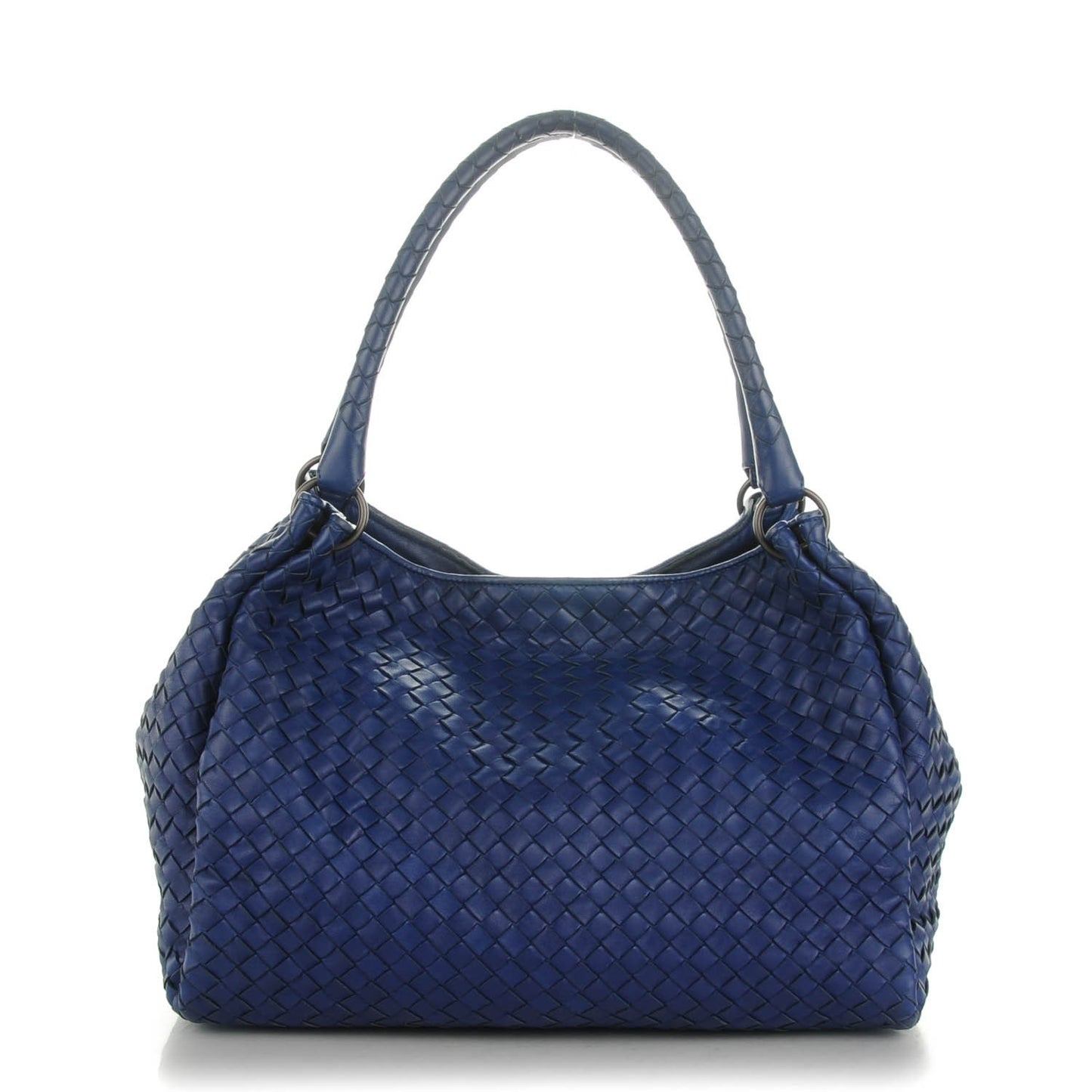 Nappa Intrecciato Parachute Bag Sapphire