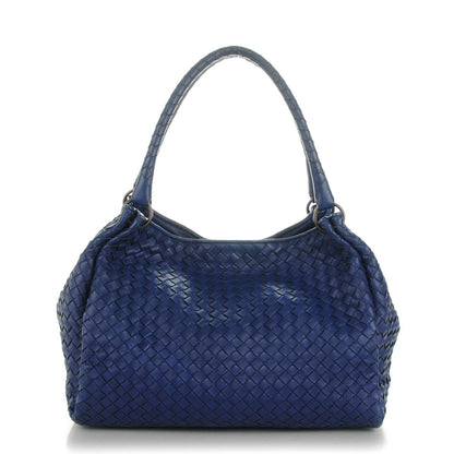 Bottega Veneta Nappa Intrecciato Parachute Bag Sapphire 1 of 7