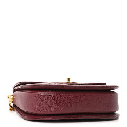 Chanel Caviar Quilted Medium Moon Messenger Burgundy 3 of 9