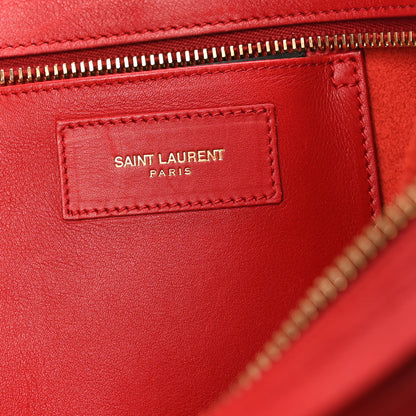 Saint Laurent Calfskin Small Classic Y Cabas Red 6 of 10
