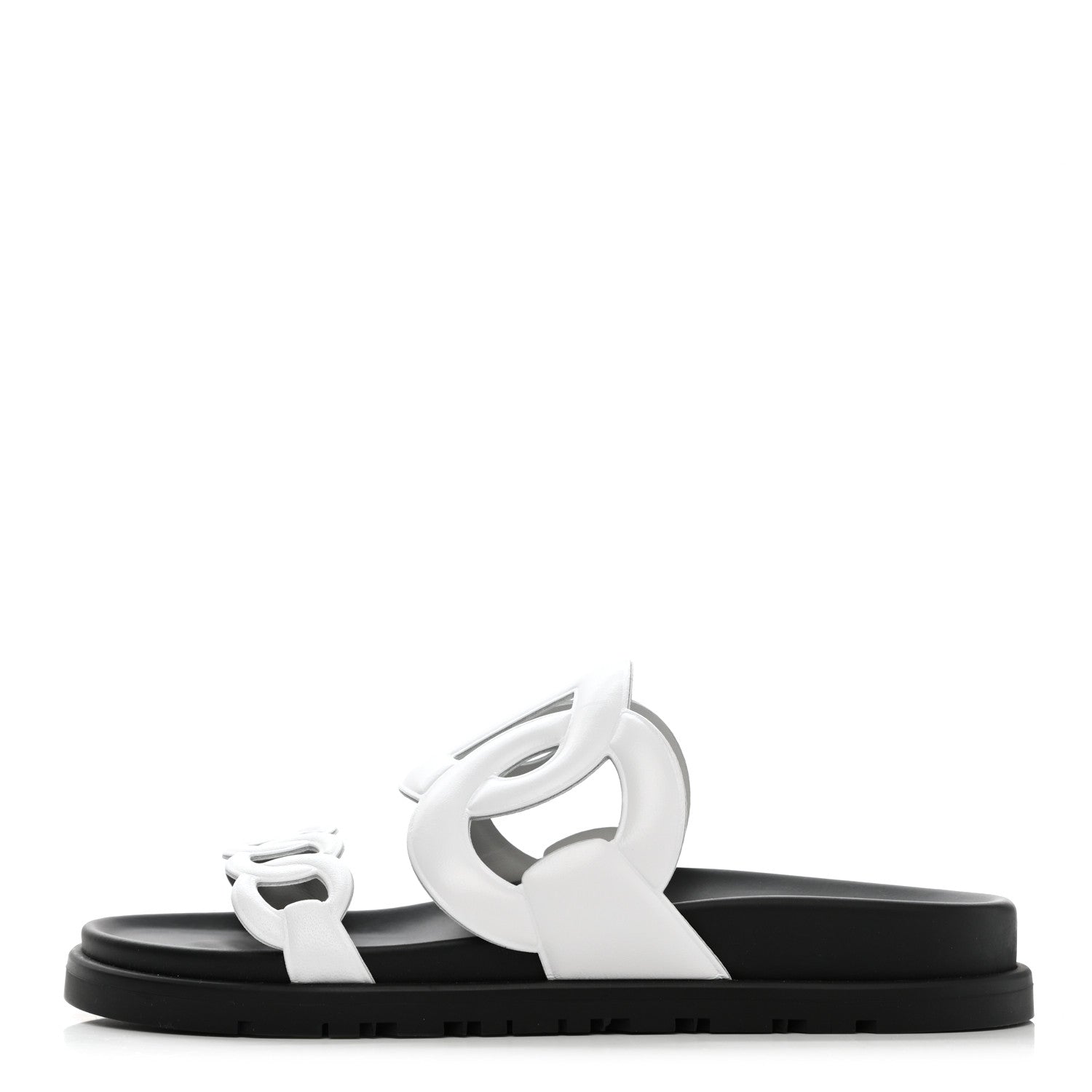 Hermes Nappa Womens Extra Sandals 35 White 1 of 9