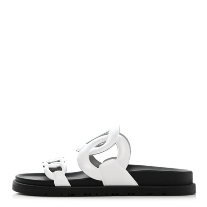 Hermes Nappa Womens Extra Sandals 35 White 1 of 9