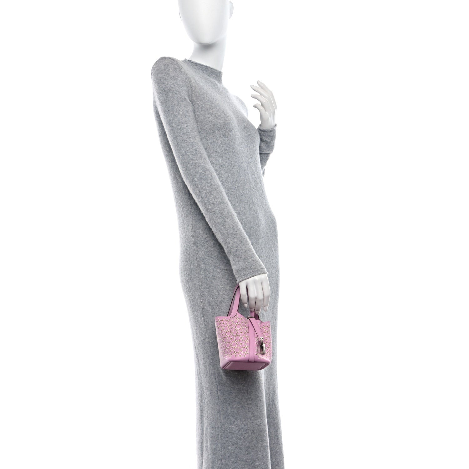Hermes Swift Micro Lucky Daisy Picotin Lock Mauve Sylvestre 2 of 9