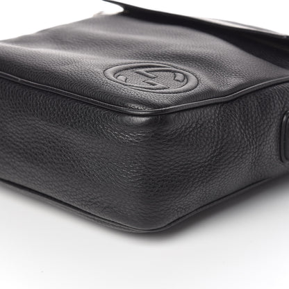 Gucci Pebbled Calfskin Medium Soho Messenger Bag Black 5 of 6