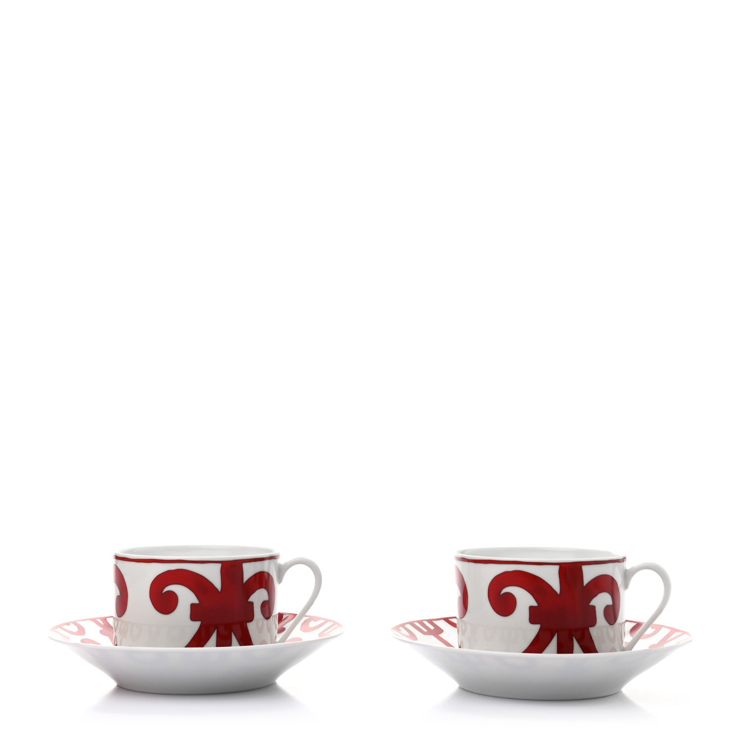Hermes Porcelain Balcon du Guadalquivir Breakfast Cup And Saucer Set Of 2 2 of 8