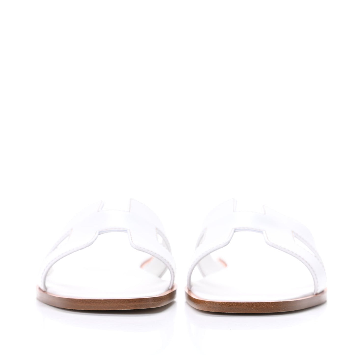Box Calfskin Oran Sandals 37 White