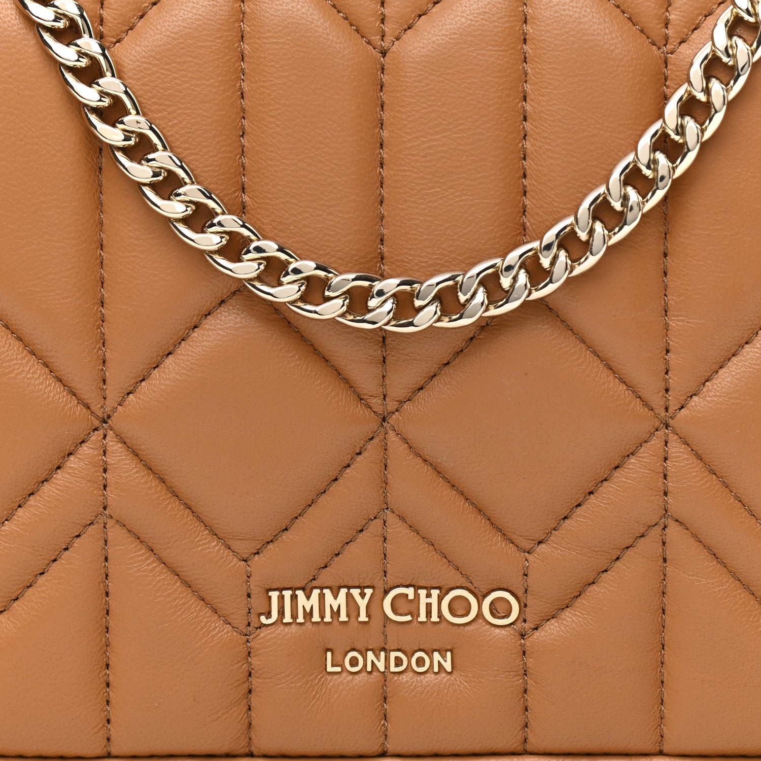 Jimmy Choo Calfskin Diondra Belt Bag Tan 8 of 8