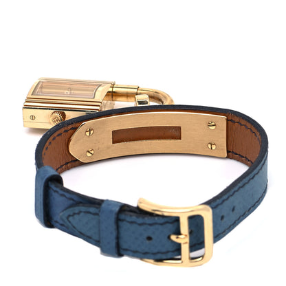 Hermes Stainless Steel Courchevel 20mm Kelly Cadena Quartz Watch Bleu France 3 of 4