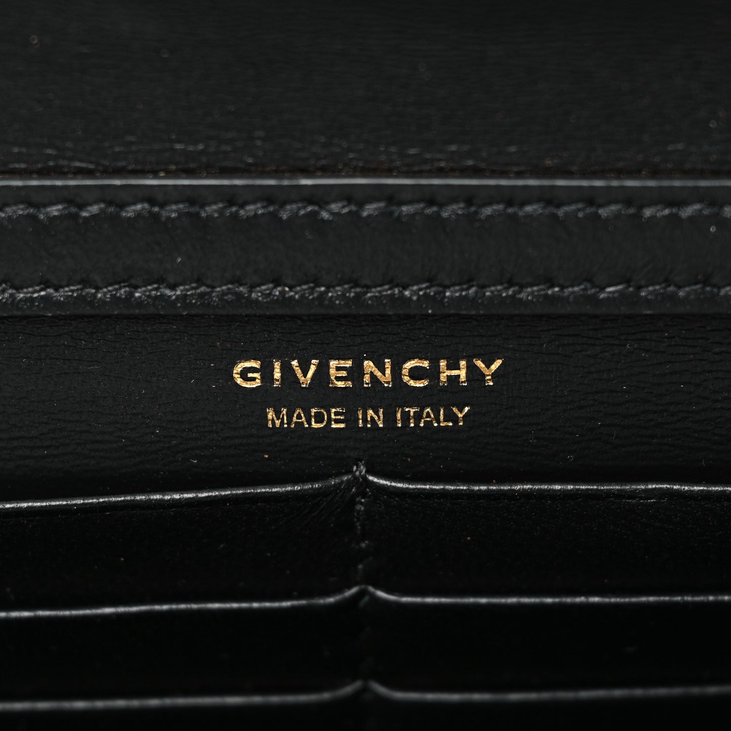 Embroidered Canvas 4G Wallet on Chain Black