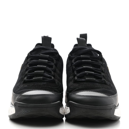 Chanel Velvet Calfskin Mixed Fibers CC Sneakers 37 Black 2 of 11