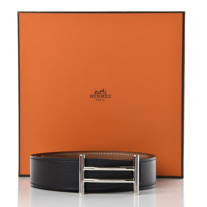 Hermes Swift Togo 32mm Rider Belt 85 Black Gold 5 of 5