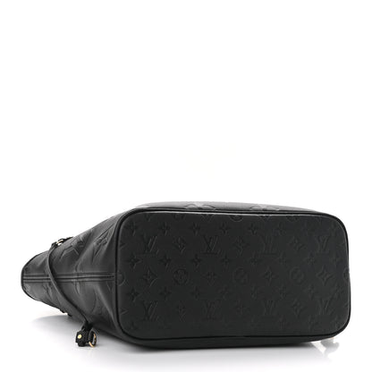 Louis Vuitton Empreinte Monogram Giant Neverfull MM Black 4 of 9