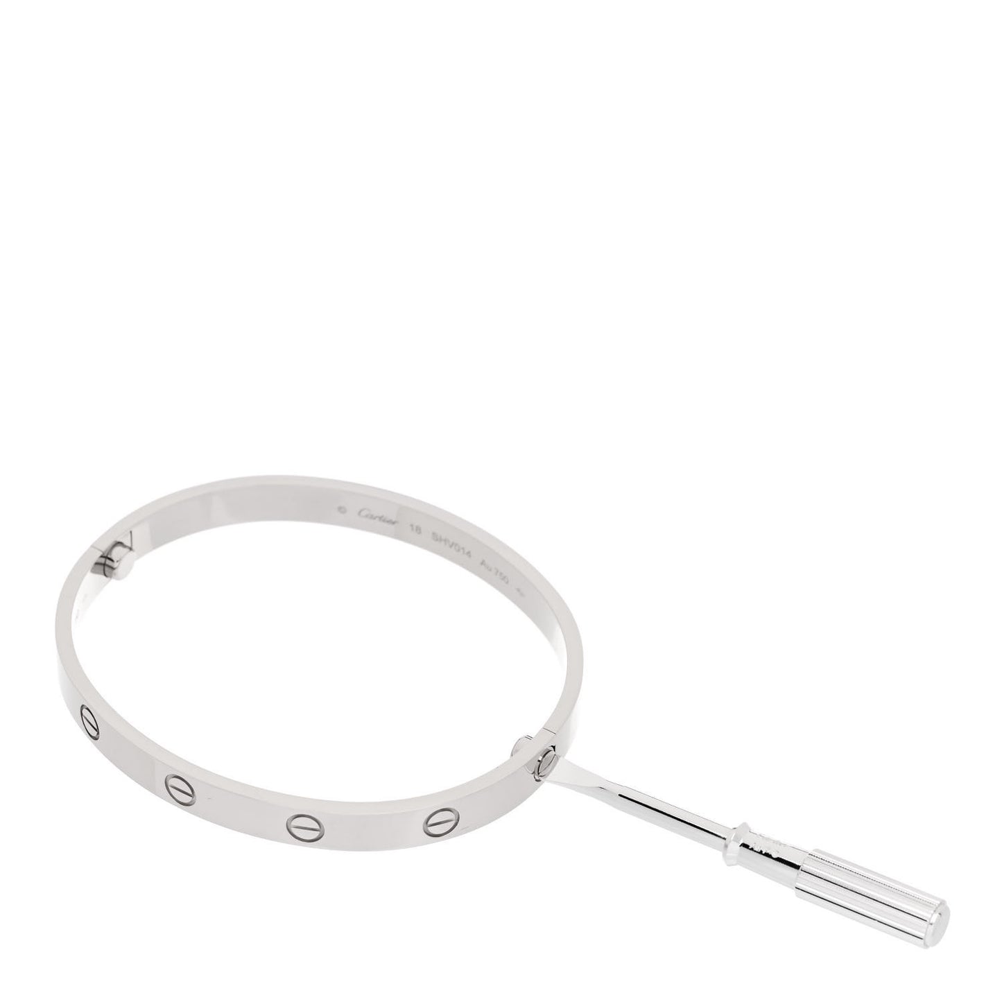 18K White Gold LOVE Bracelet 18