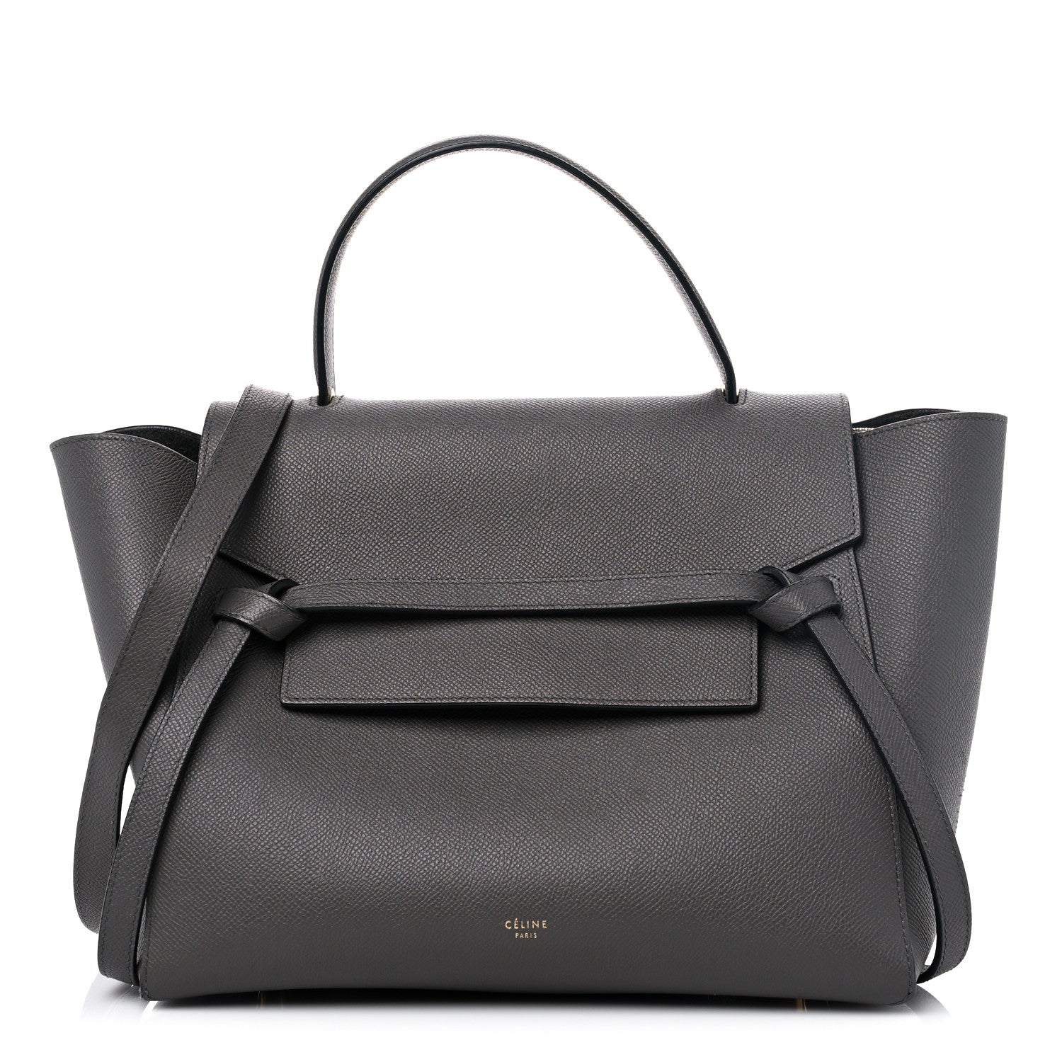 Celine Grained Calfskin Mini Belt Bag Grey 1 of 14