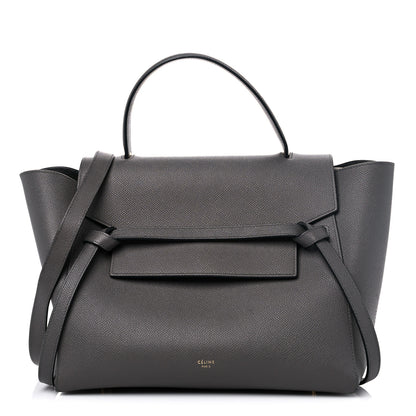 Celine Grained Calfskin Mini Belt Bag Grey 1 of 14