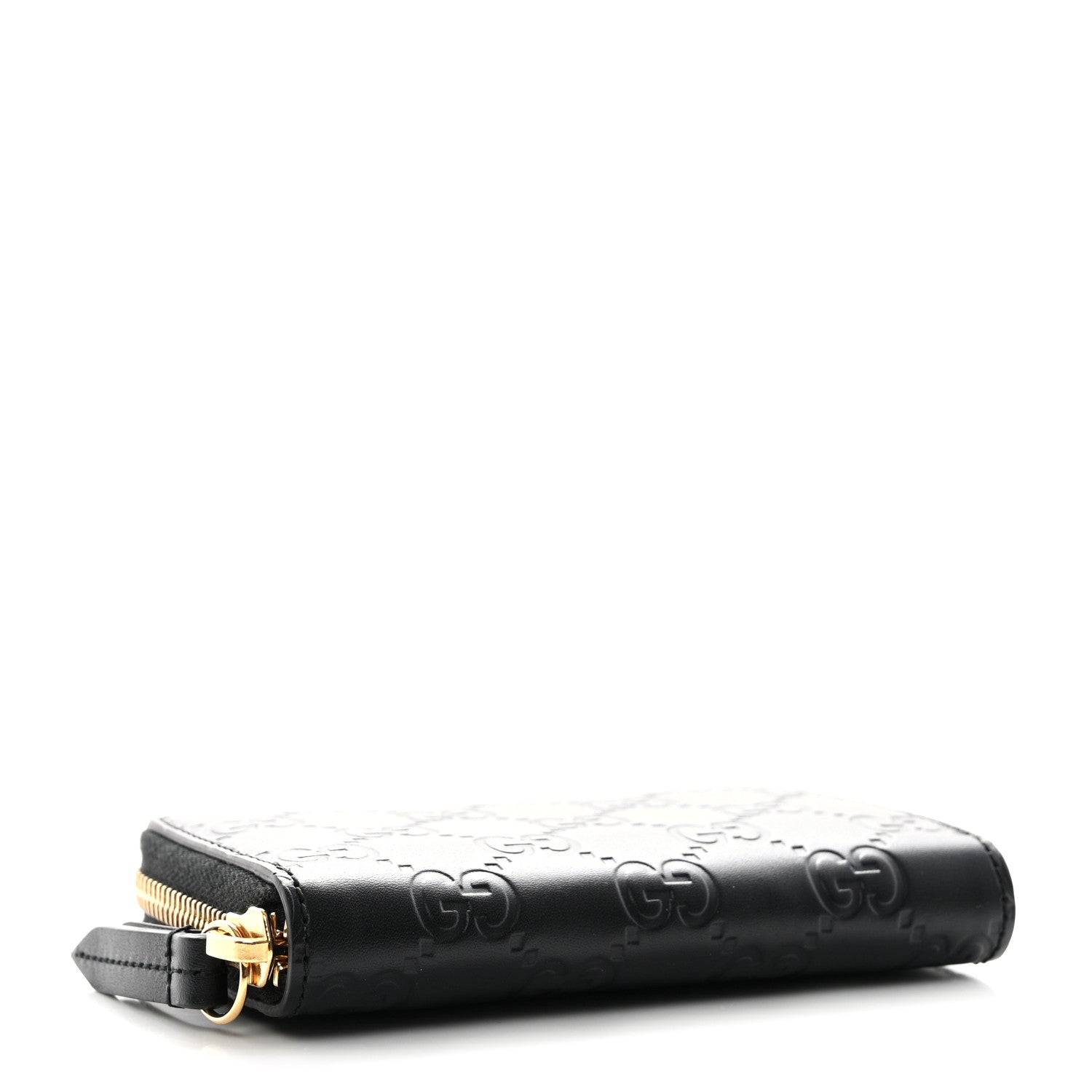 Gucci Guccissima Zip Around Card Case Black 4 of 7