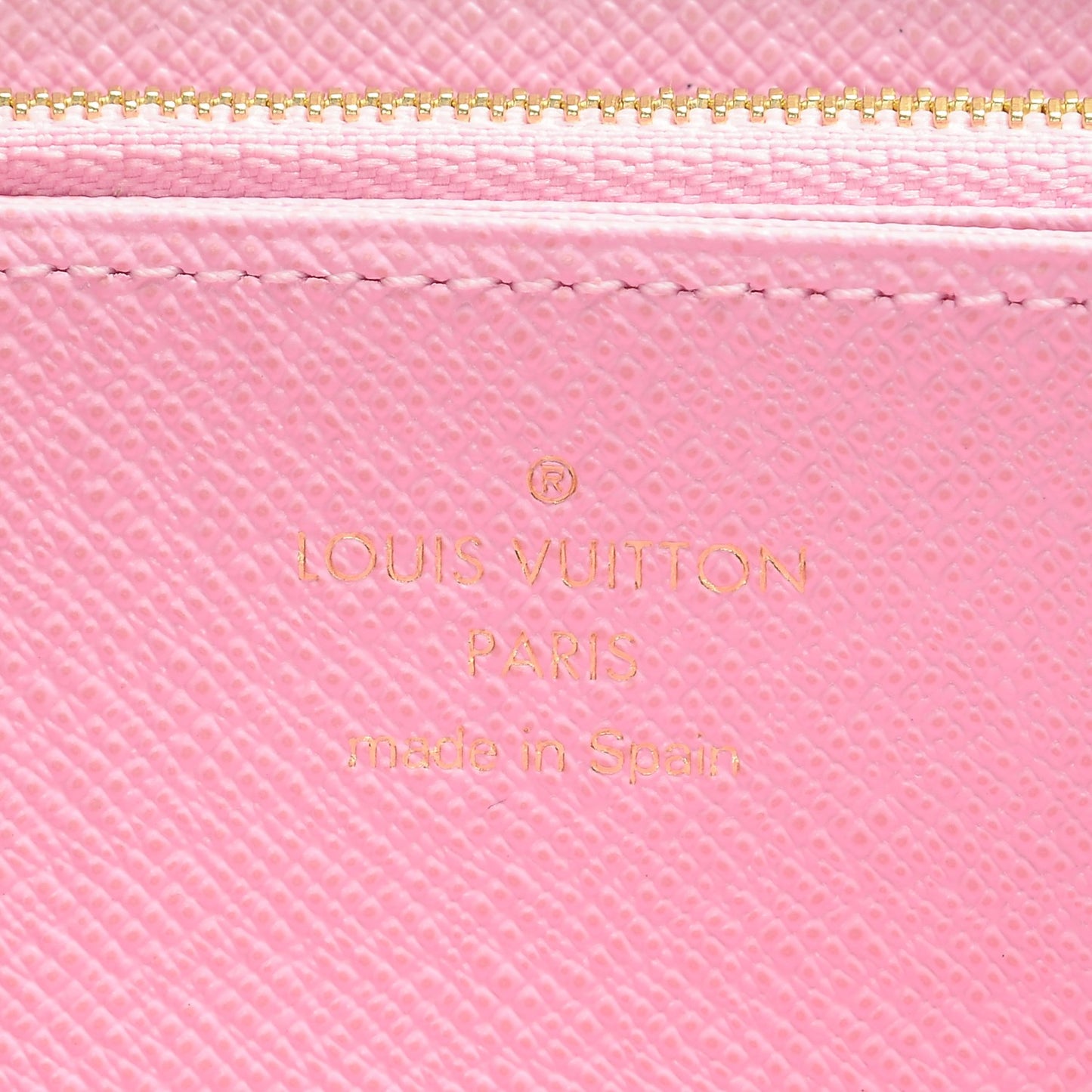 Damier Azur 2016 Christmas Animation Zippy Wallet Rose Ballerine