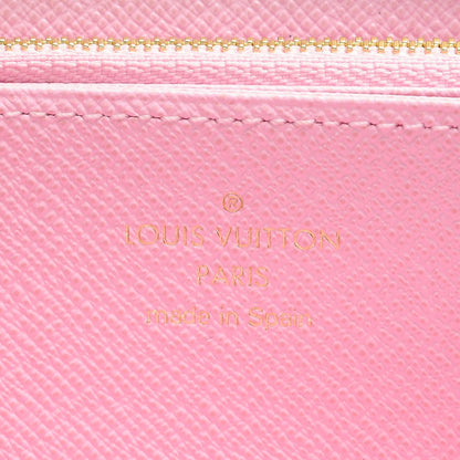 Louis Vuitton Damier Azur 2016 Christmas Animation Zippy Wallet Rose Ballerine 6 of 7