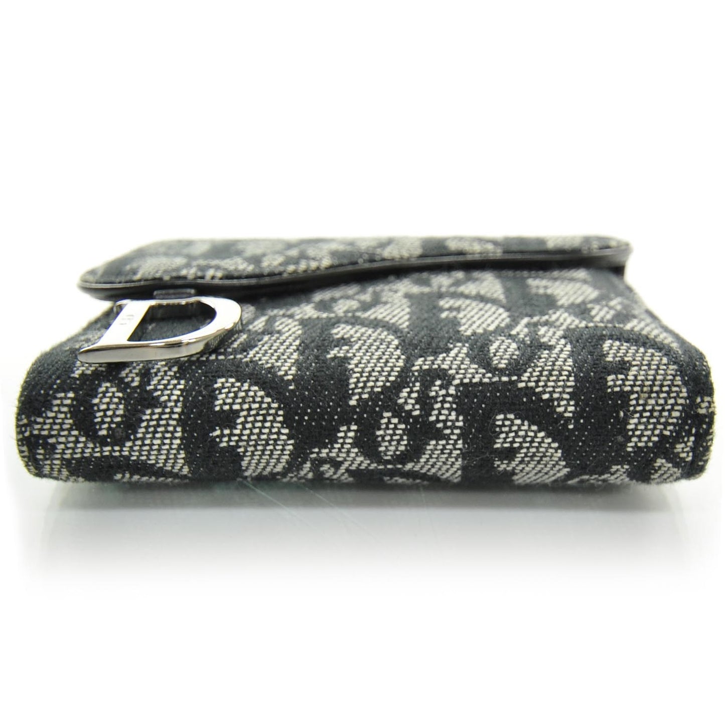 Canvas Diorissimo Compact Saddle Wallet