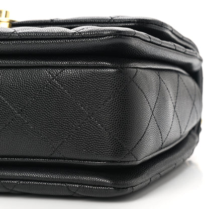 Chanel Caviar Quilted Coco First Flap Black 10 of 11