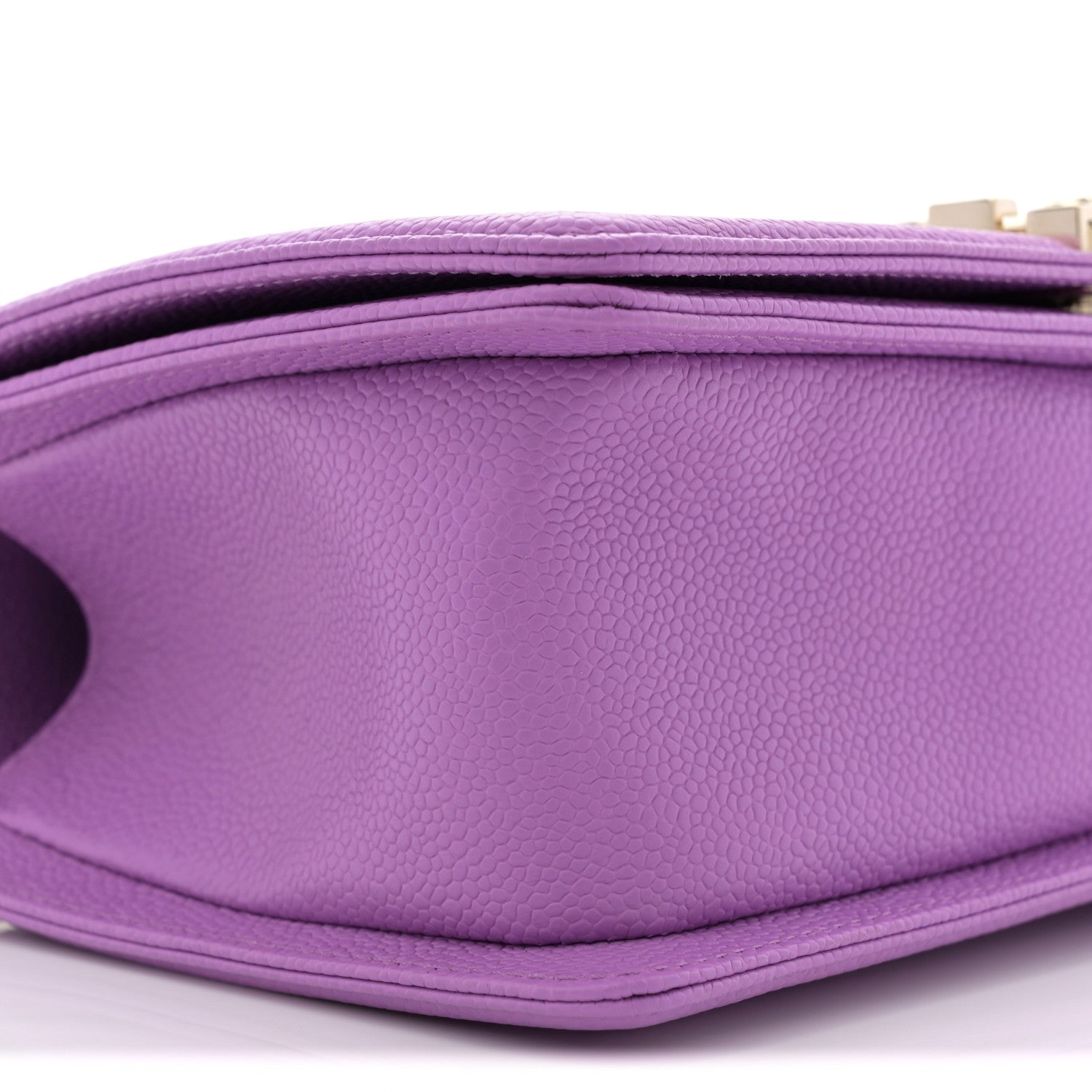 Chanel Caviar Quilted Medium Boy Flap Purple 9 of 11