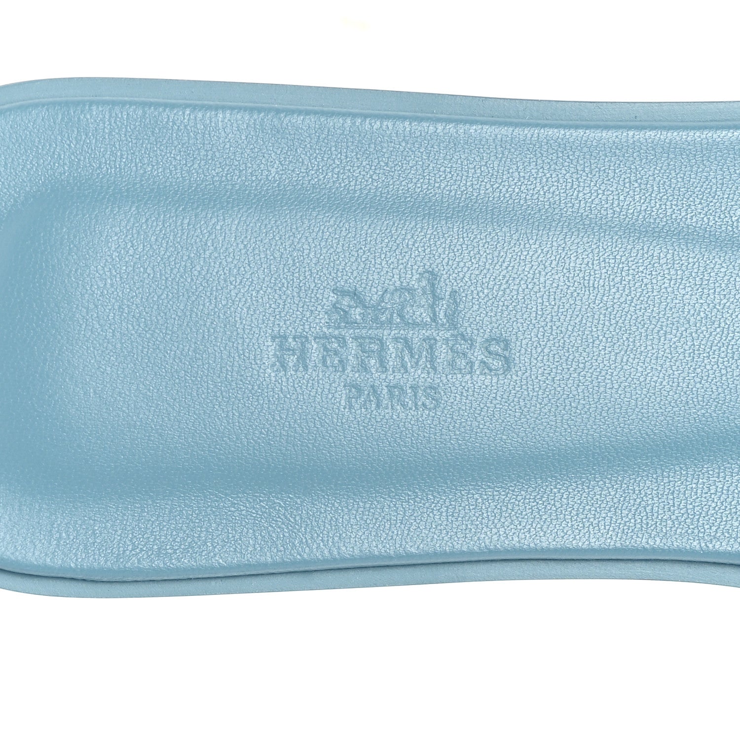 Hermes Epsom Oran Sandals 40 Bleu Littoral 8 of 10