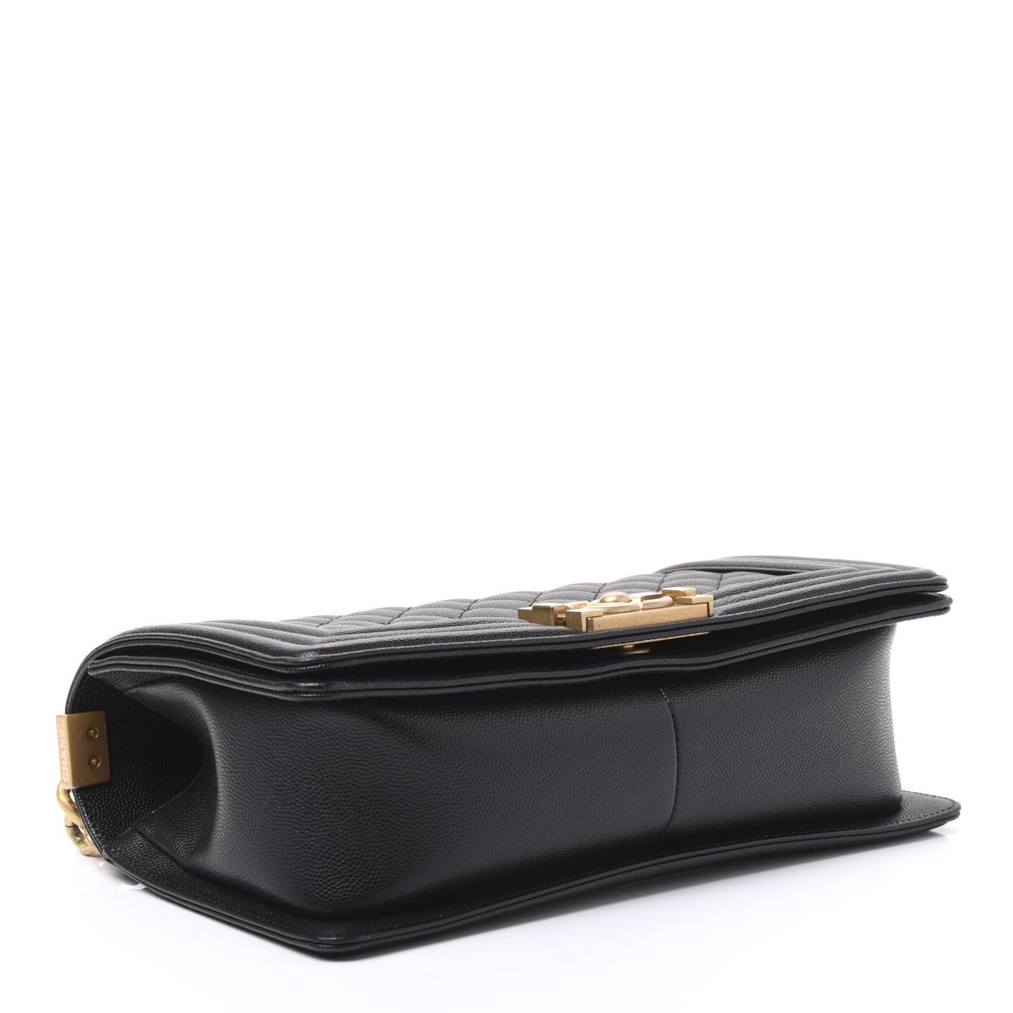 Caviar Quilted Medium Boy Flap Black