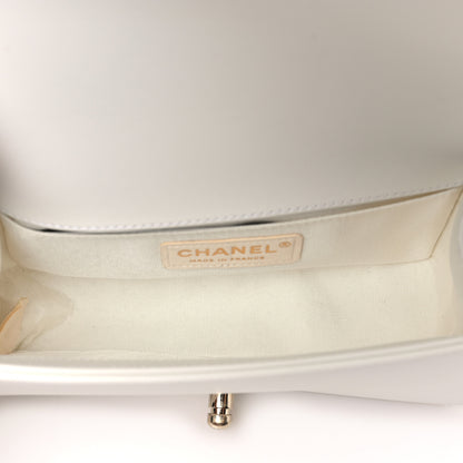 Chanel Calfskin Pearl Small Boy Flap White 6 of 10