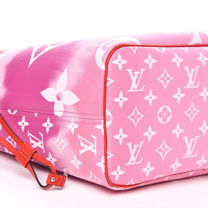 Louis Vuitton Monogram Escale Neverfull MM Rouge 9 of 11