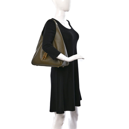 Givenchy Calfskin Medium G-Lock Hobo Dark Khaki 2 of 10