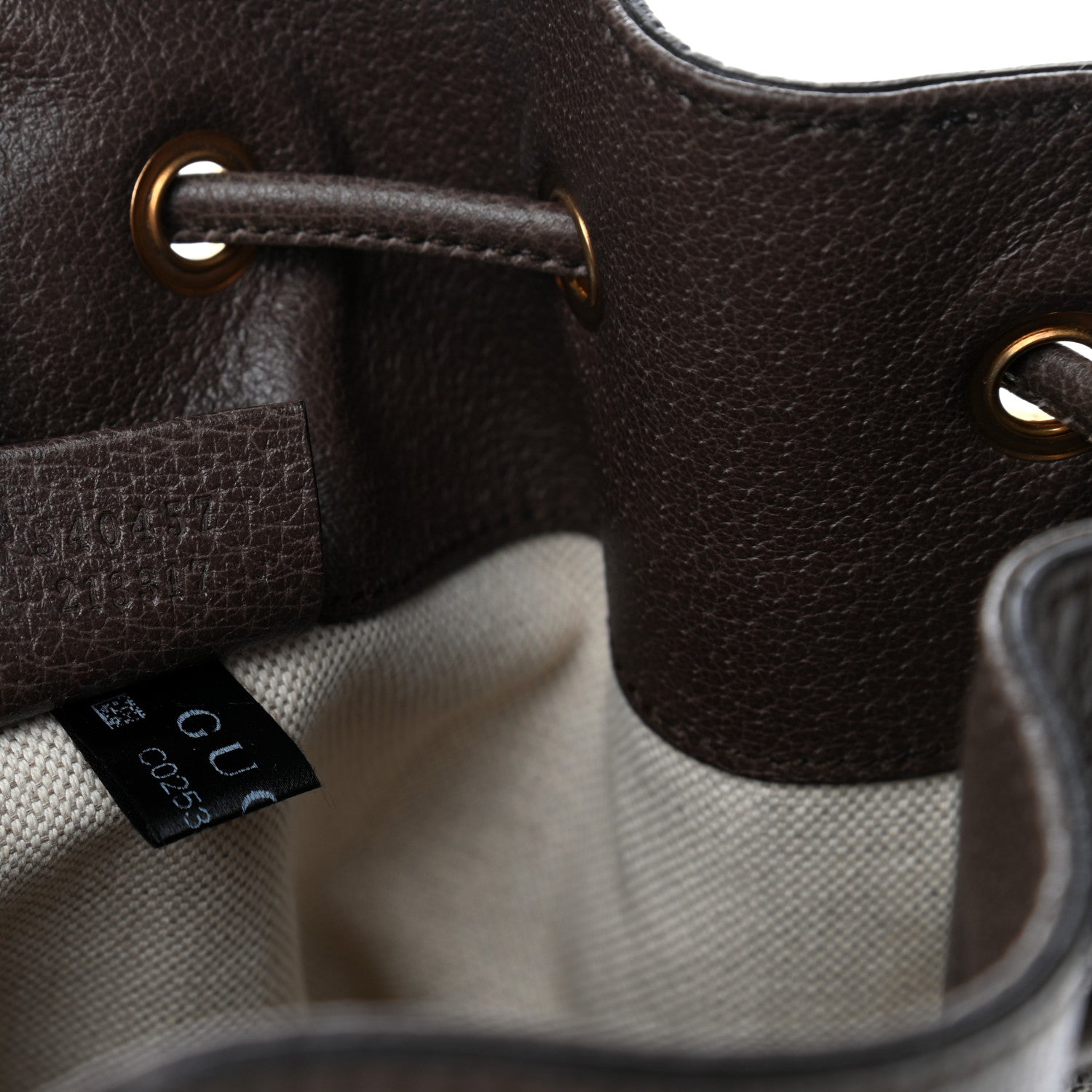 Gucci GG Supreme Monogram Web Ophidia Bucket Bag Brown 6 of 9