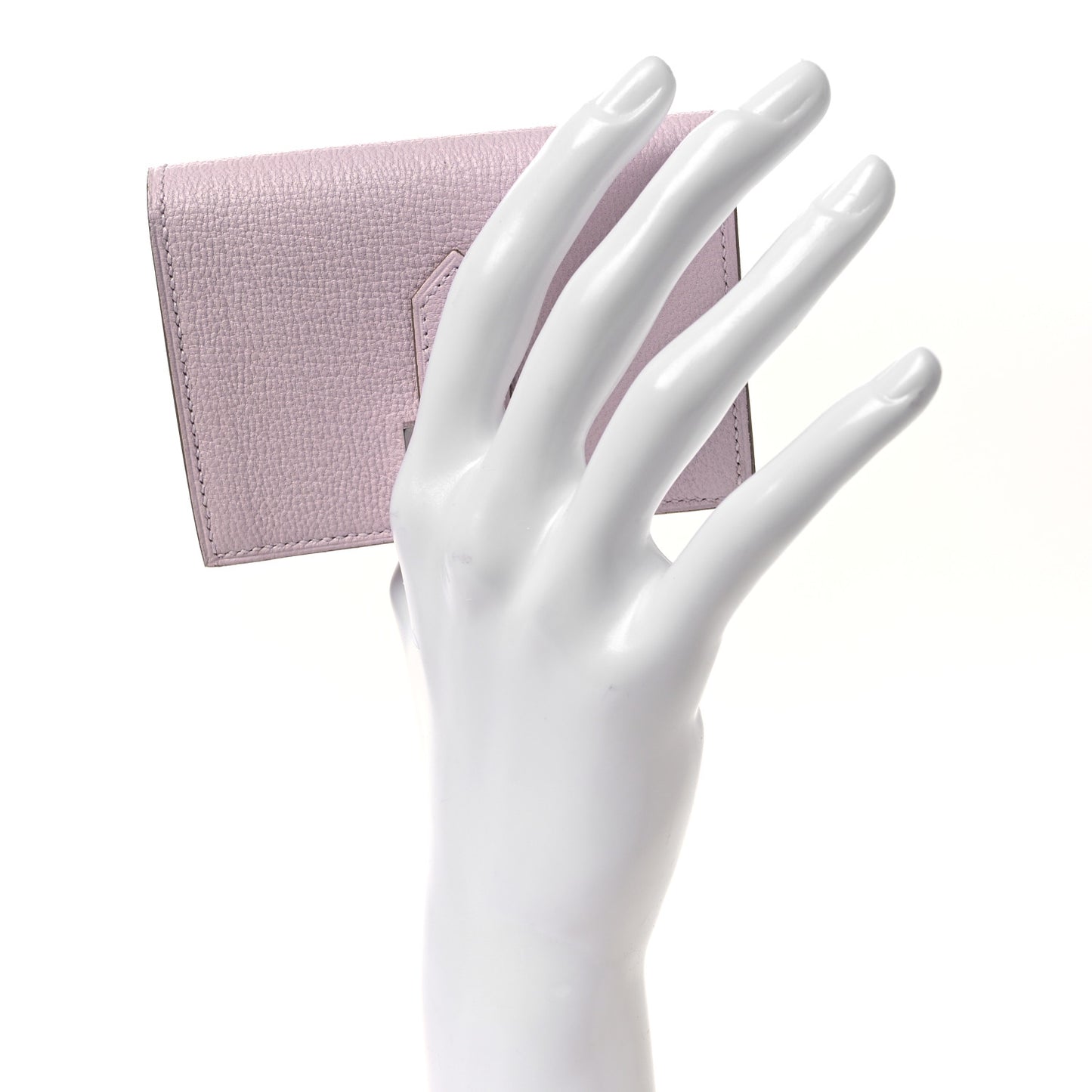 Chevre Mysore Bearn Card Holder Wallet Mauve Pale