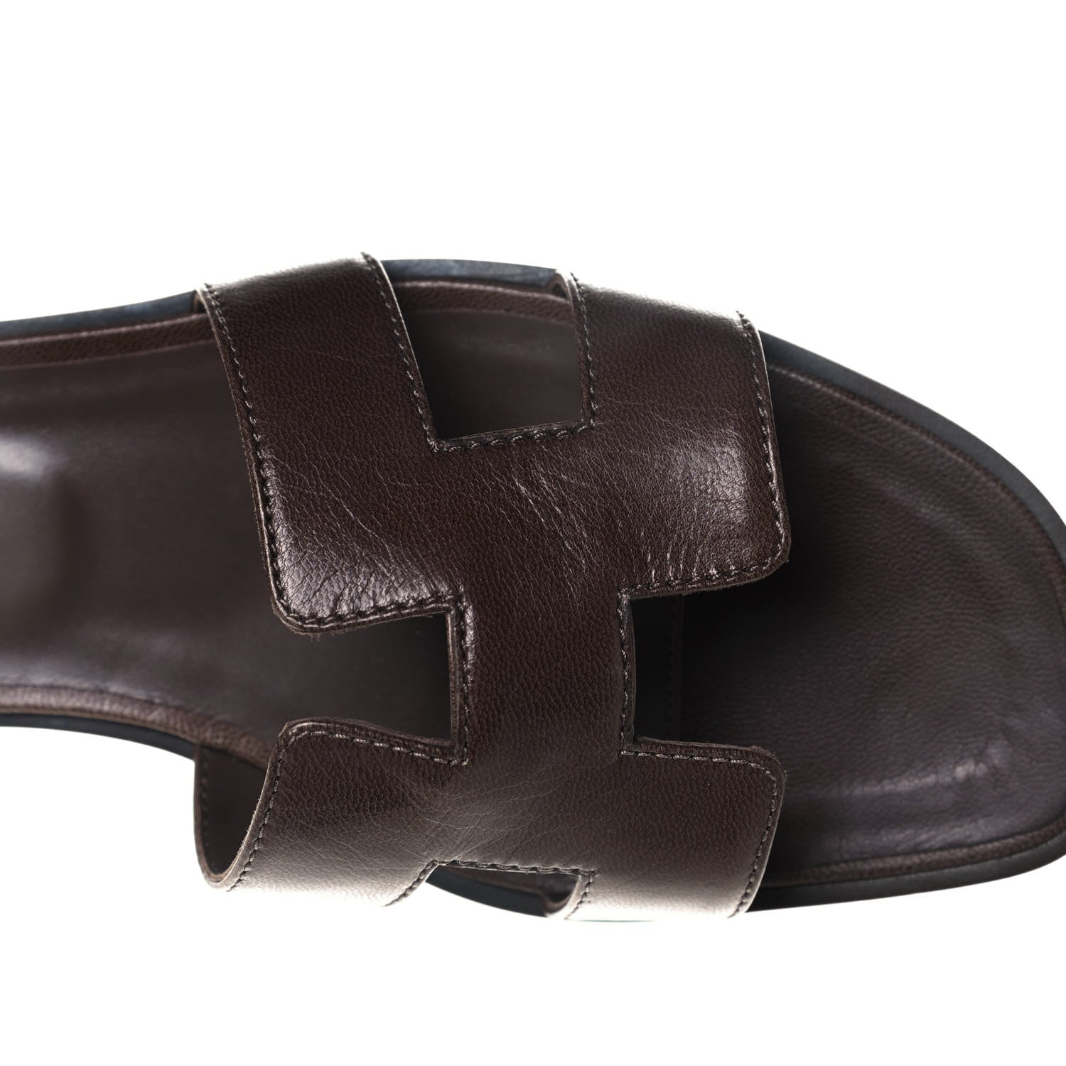 Hermes Goatskin Oran Sandals 39.5 Gris Galet 12 of 13