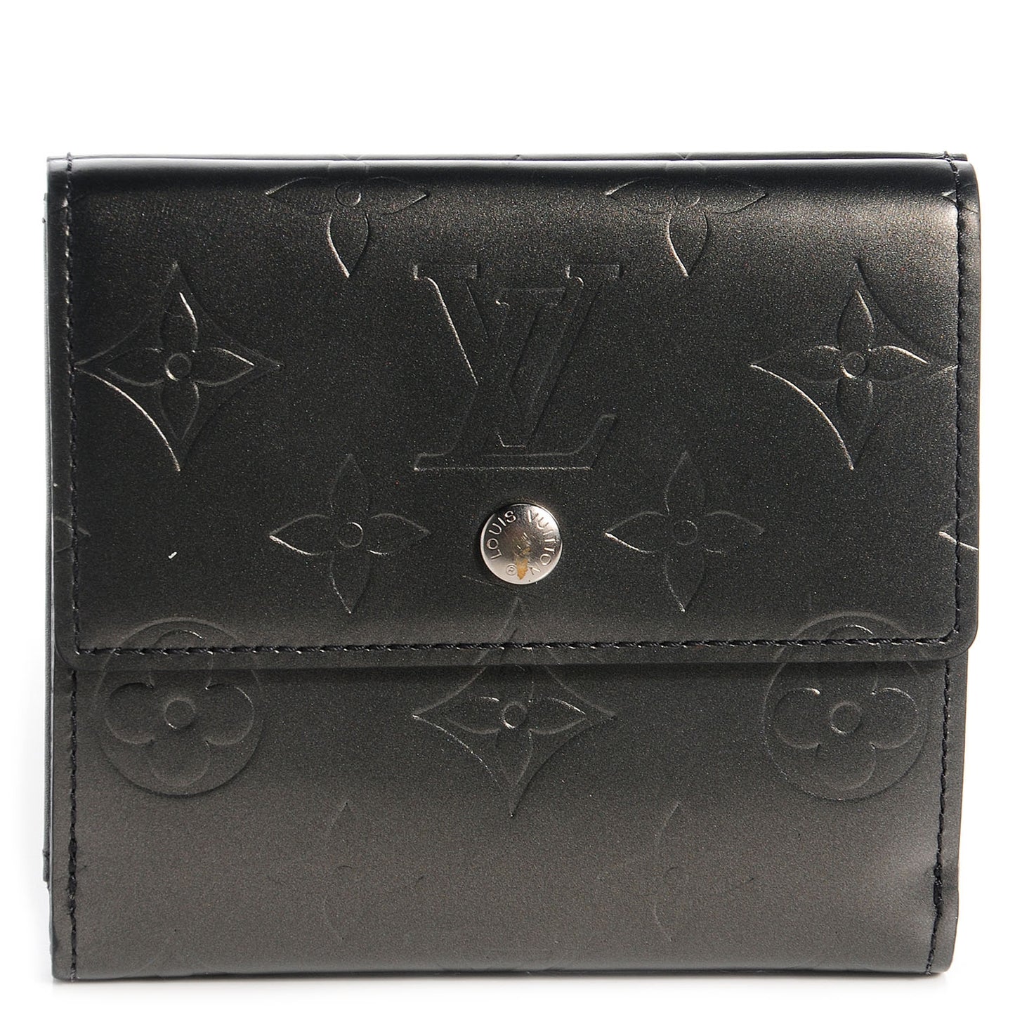 Mat Monogram Elise Wallet Black