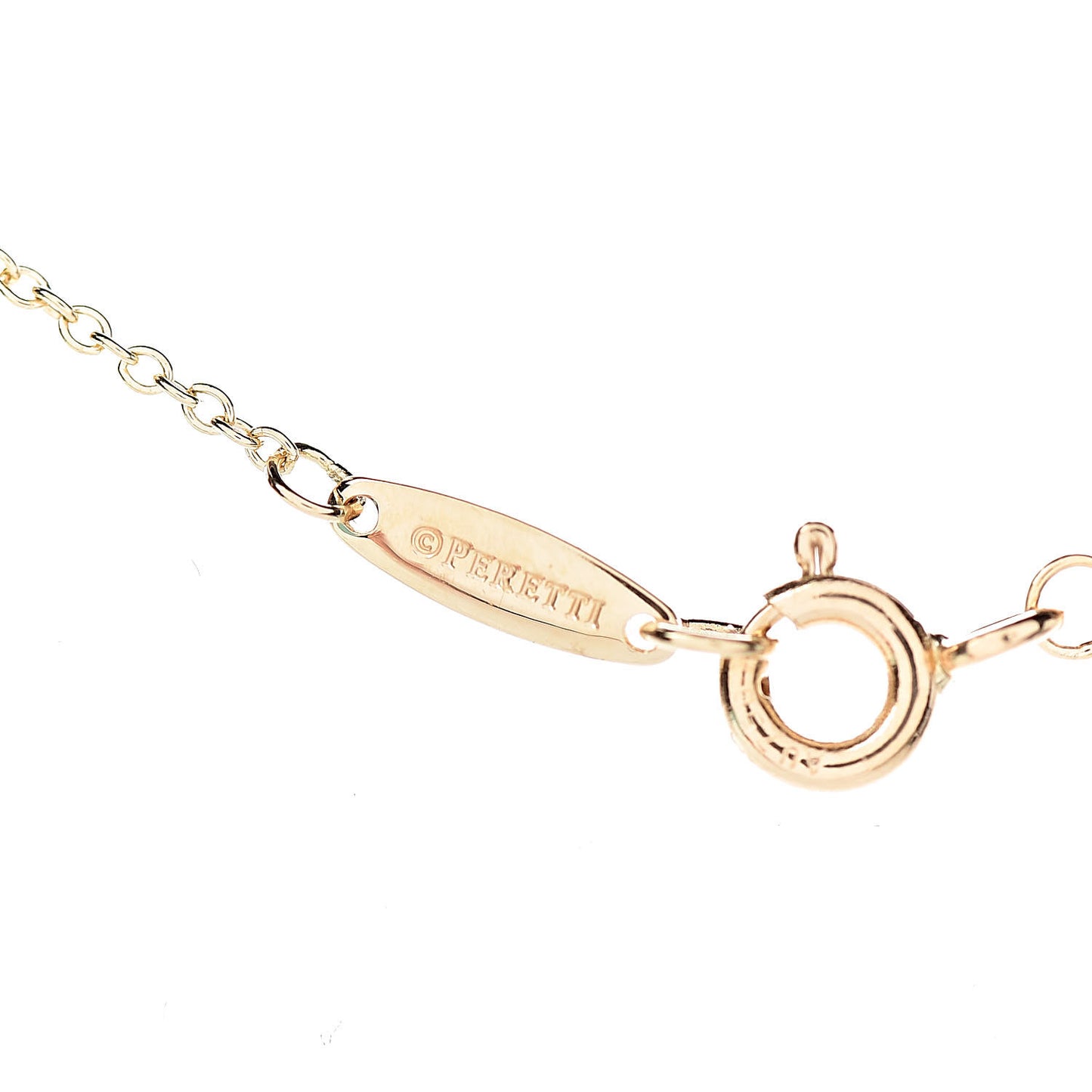 18K Yellow Gold Diamond .25ct Elsa Peretti Diamonds by the Yard Pendant Necklace
