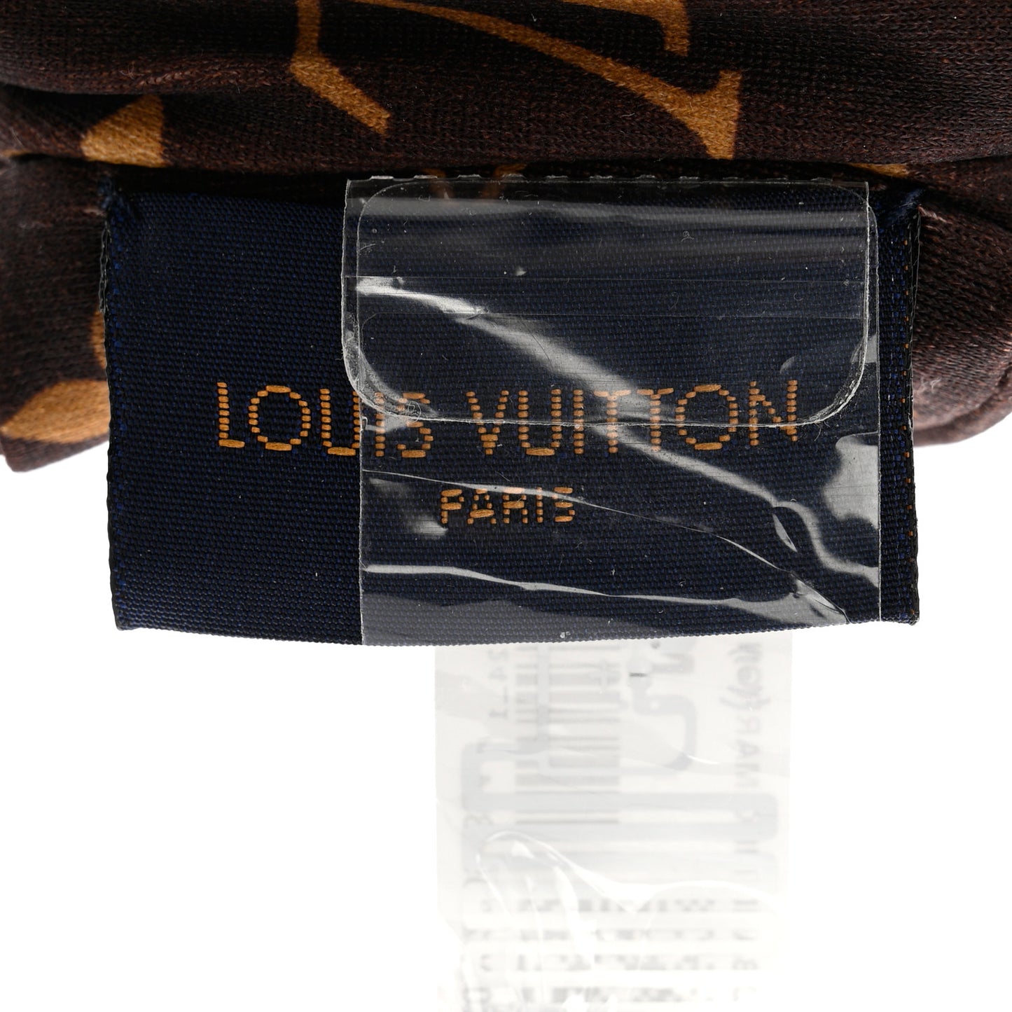 Silk Monogram Be Mindful Headband Brown