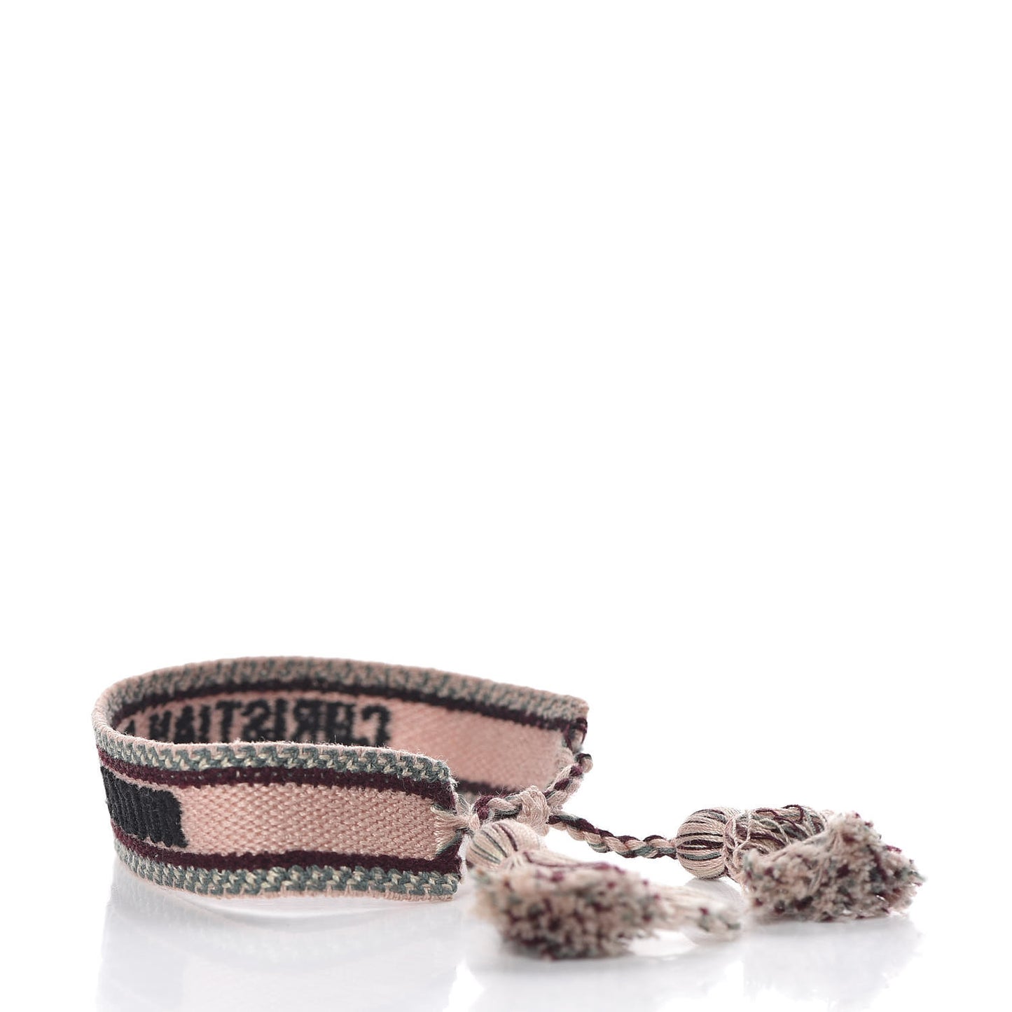 Woven Cotton J'Adior Friendship Bracelet Pink Multicolor