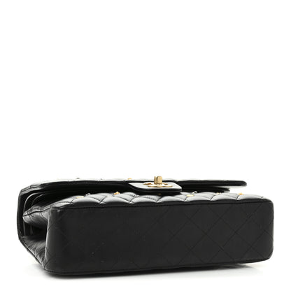 Chanel Lambskin Quilted Studded Medium Double Flap Black 4 of 10