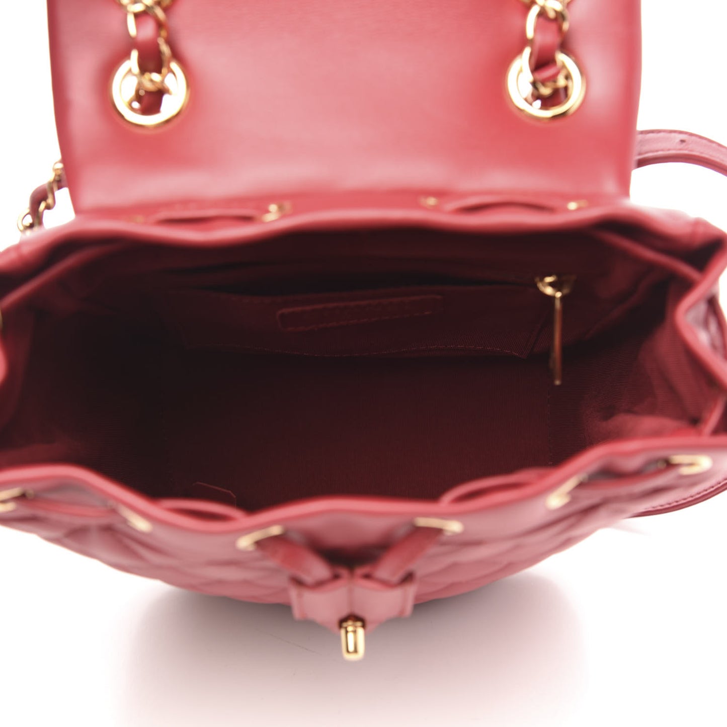 Lambskin Quilted Mini Urban Spirit Backpack Red