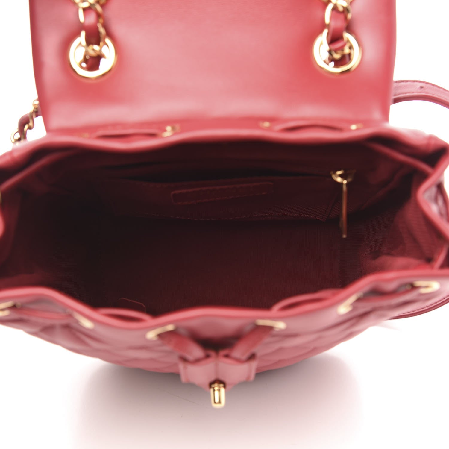 Chanel Lambskin Quilted Mini Urban Spirit Backpack Red 4 of 9