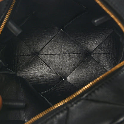 Bottega Veneta Lambskin Maxi Intrecciato Mini Cassette Camera Bag Black 5 of 8