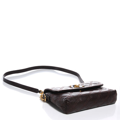 Marc Jacobs Leather Quilted The Small Single Flap Brown 4 of 10