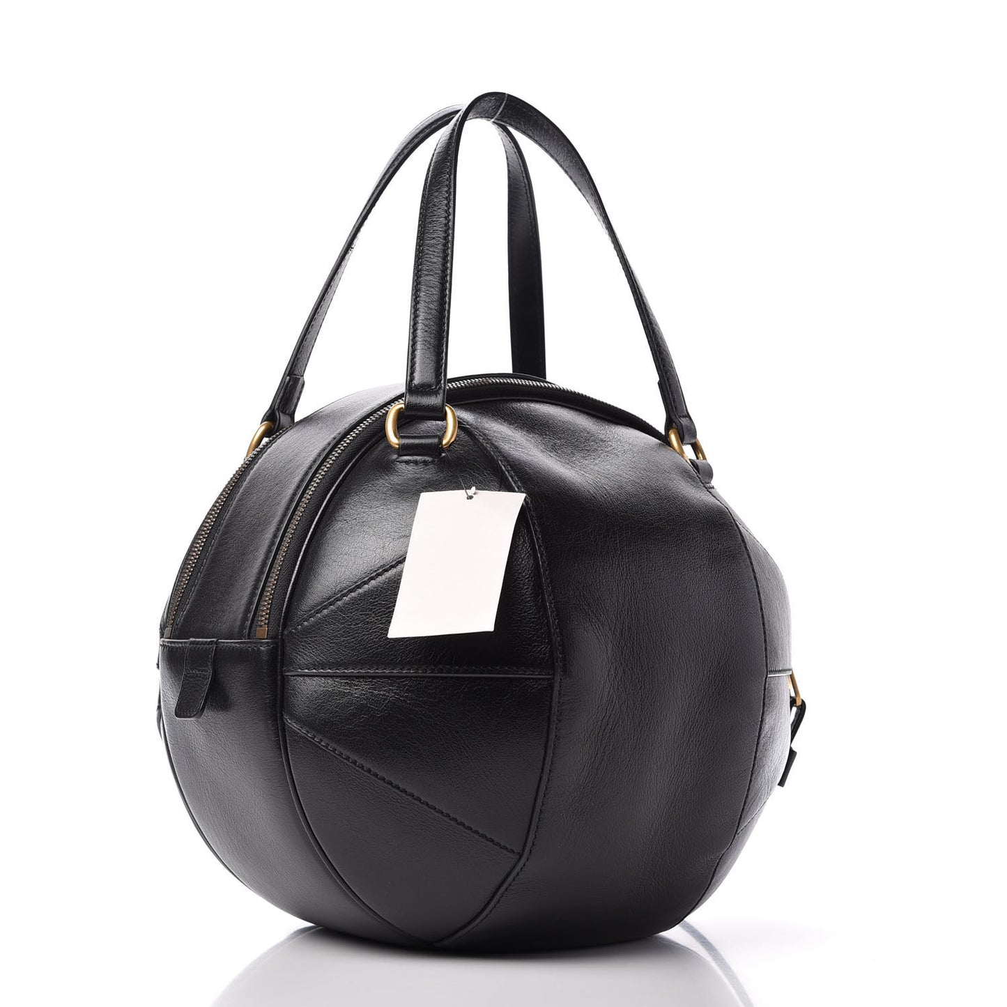 Piuma Lux Energy Large Tifosa Basketball Shaped Shoulder Bag Black
