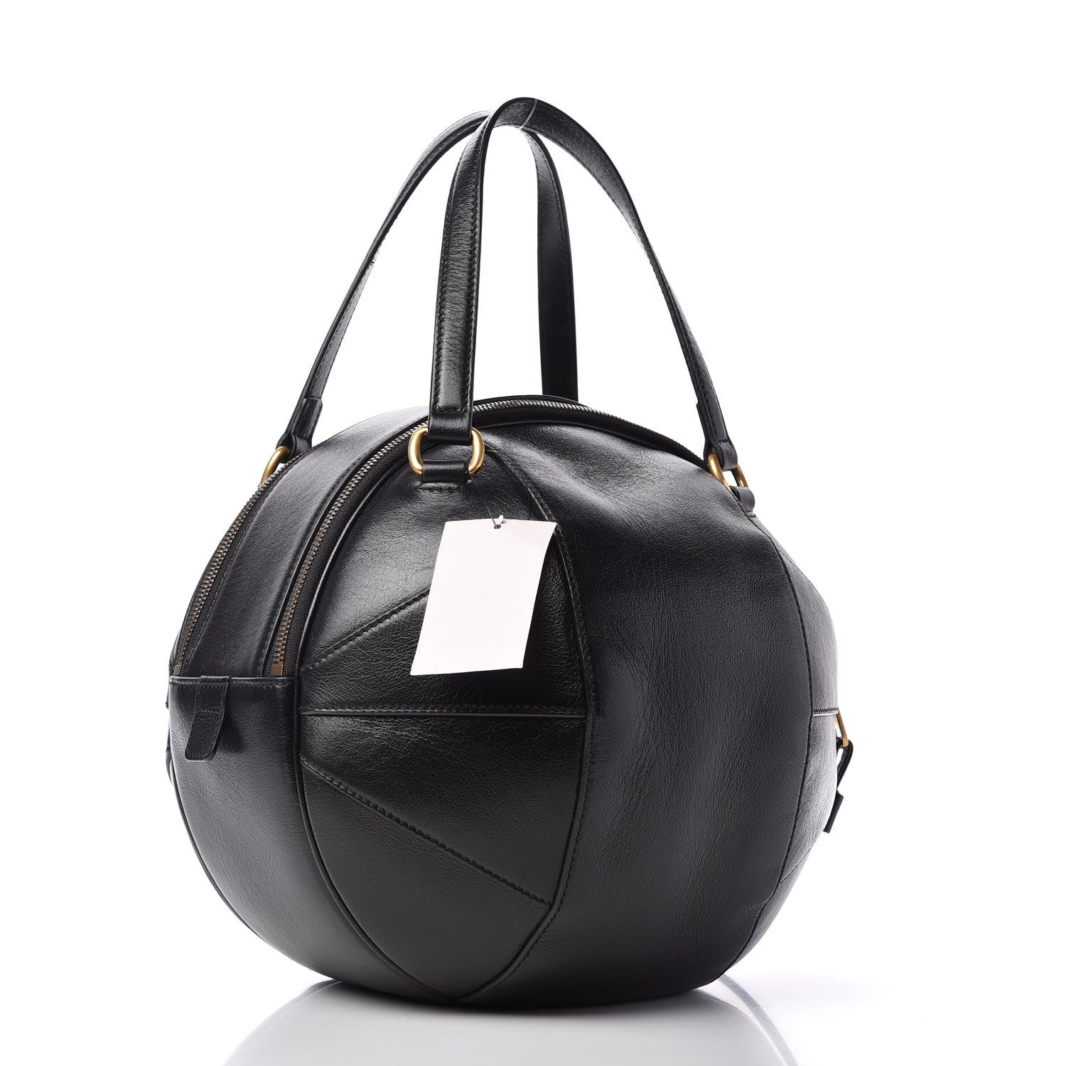 Gucci Piuma Lux Energy Large Tifosa Basketball Shaped Shoulder Bag Black 3 of 12