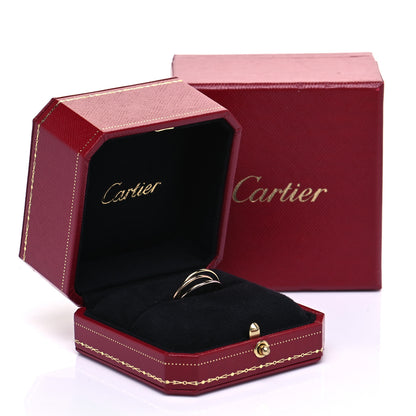 Cartier 18K Pink Yellow White Gold Extra Small Cartier Trinity Ring 53 6.5 5 of 5