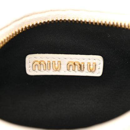 Miu Miu Nappa Matelasse Small Wander Hobo White 6 of 10